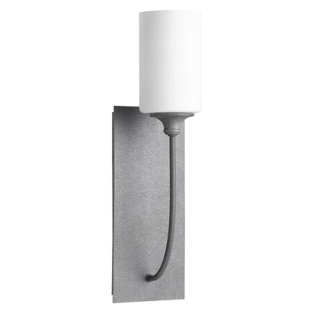 Quorum 5209-1-17 Transitional One Light Wall Mount from Celeste Collection in Pewter, Nickel, Silver Finish,